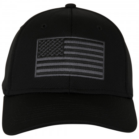 United States of America Black Flag Adjustable Snapback Hat